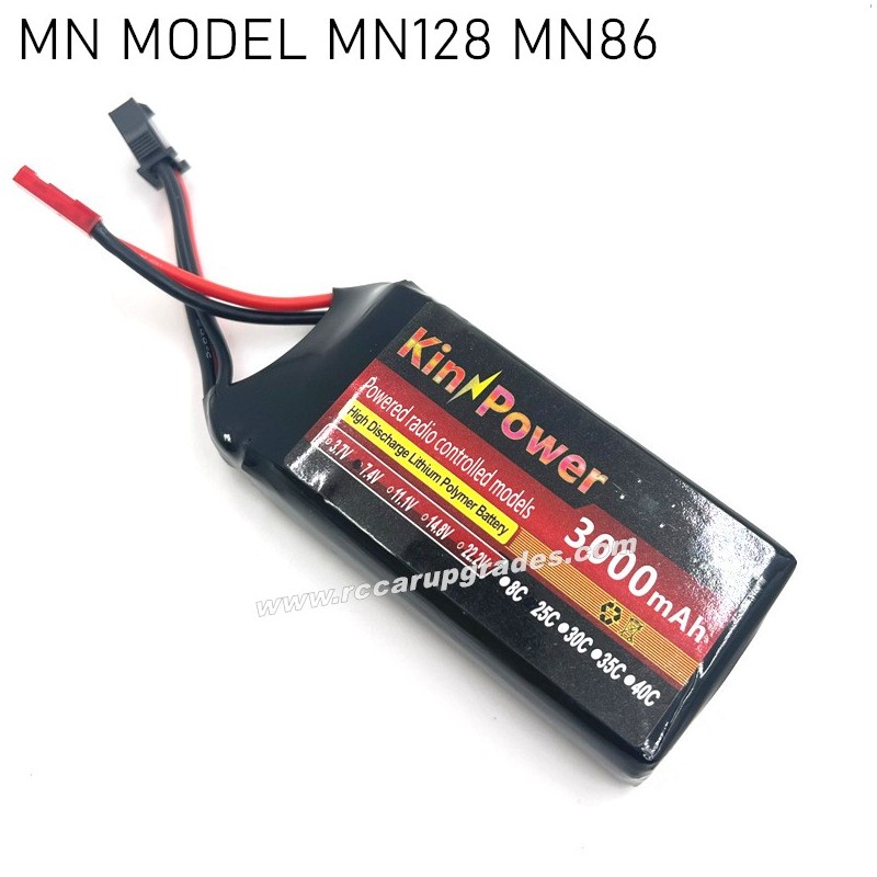 MN MODEL MN128 MN86 MN86S RC Truck Upgrades 7.4V 3000mAh Lithium Battery