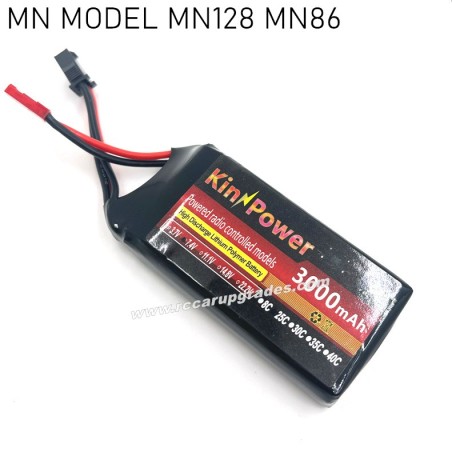 MN MODEL MN128 MN86 MN86S RC Truck Upgrades 7.4V 3000mAh Lithium Battery