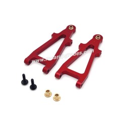 MJX Hyper Go 20208 Upgrade Parts Metal Front Lower Swing Arm red