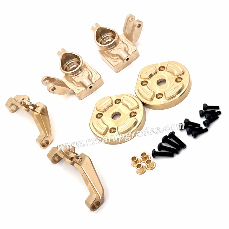 MJX Hyper Go H12Y/H12Y+ Upgrade Parts Brass Front Axle Steering Cup ,C Seat  and Gear Cover