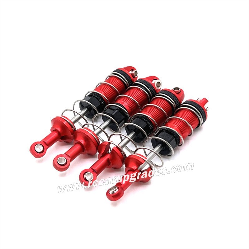 MJX Hyper Go 16207 RC Car Upgrade Parts Metal Hydraulic Shock Absorbers red