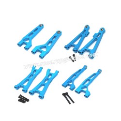 MJX Hyper Go 16207 RC Car Upgrade Parts Front and rear swing arm (style 2)  blue