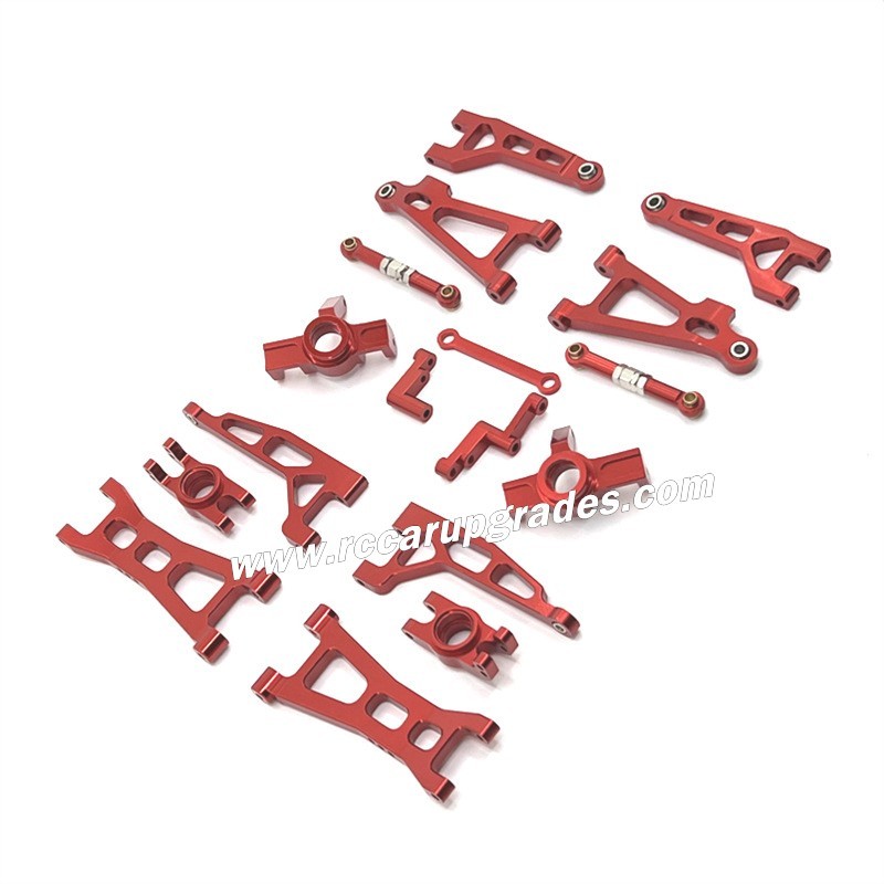 MJX Hyper Go 16207 RC Car Upgrade Parts Metal Conversion Kit red