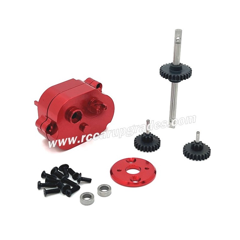 MN MODEL MN78 Upgrade Parts Middle Gearbox, Motor Holder and Gear red