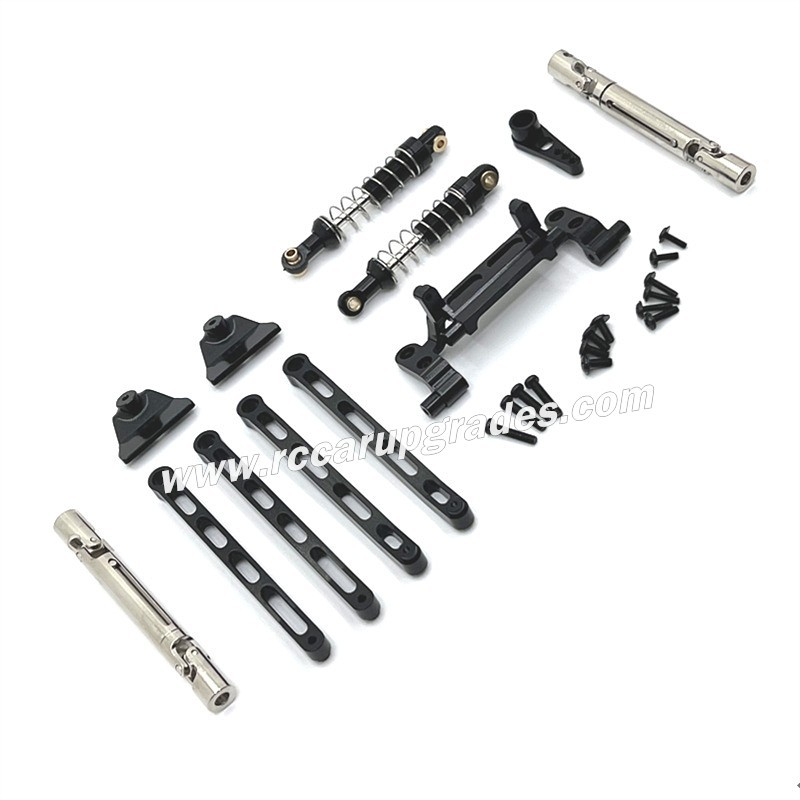 MN MODEL MN78 Upgrade Parts Metal connect Rods and Shocks kit black