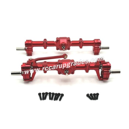 MN MODEL MN78 Upgrade Parts Front and rear axle assembly red