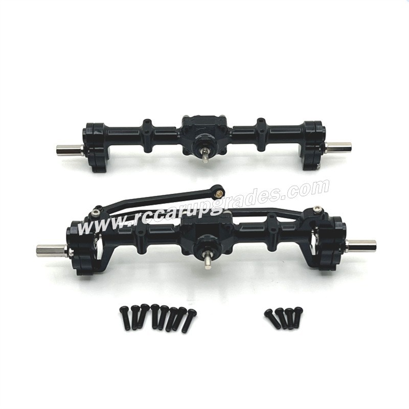 MN MODEL MN78 Upgrade Parts Front and rear axle assembly black