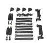 MN MODEL MN78 Upgrades Tie Rods, Tie Rod Holders and Shock Kits black