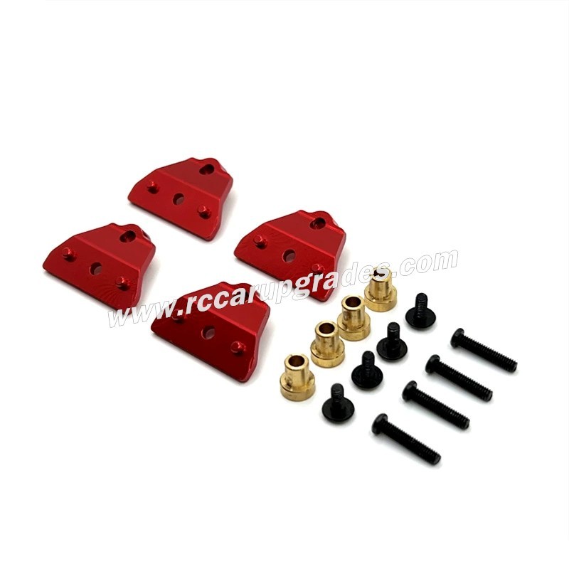 MN MODEL MN78 Upgrades Front and rear shock mounts red