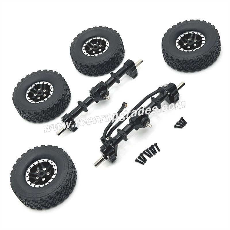 MN MODEL MN82 Upgrades Front and rear axle assemblies, Wheels black