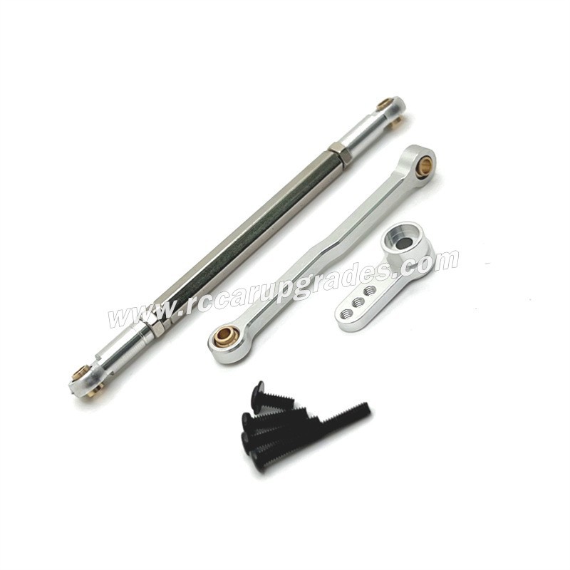 MN MODEL MN82 Upgrades Steering Rod, Servo Arm silver