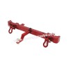 MN MODEL MN82 LC79 RC Car Upgrade Parts Rear Bumper, Tow Hook red