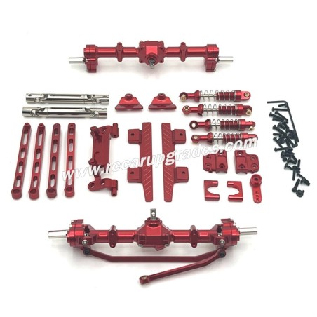 MN MODEL MN82 Upgrade Parts Metal kit with front and rear shocks red