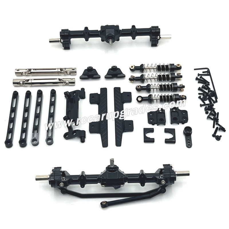 MN MODEL MN82 Upgrade Parts Metal kit with front and rear shocks black