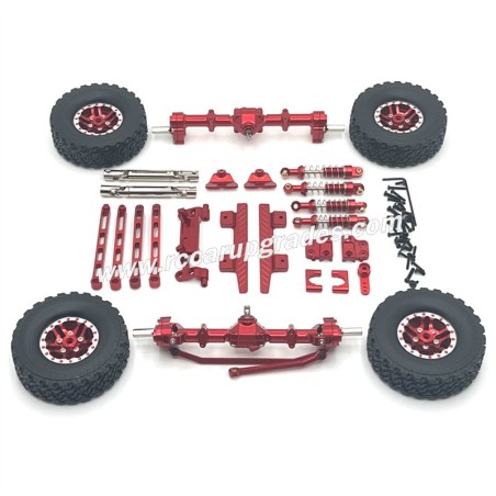 MN MODEL MN82 Upgrade Parts Pinch Tire Shock Absorber Kit red