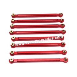 MN MODEL MN86 Upgrade Parts Chassis Mounting Rods red