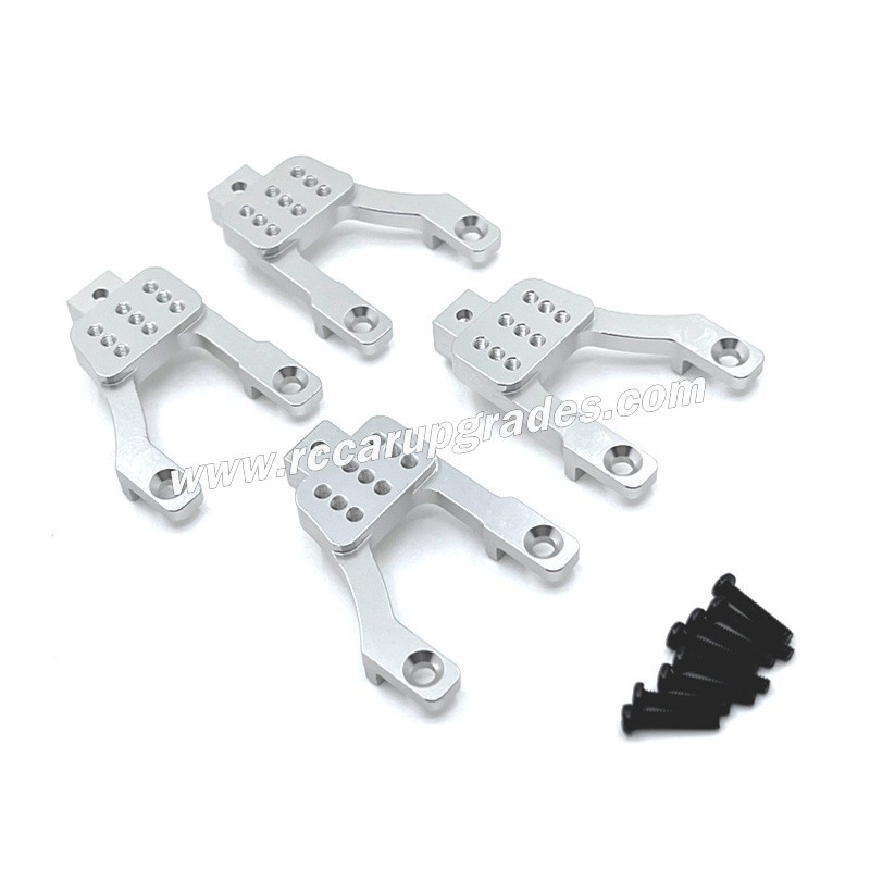 MN MODEL MN128 Upgrades Front and Rear Shock Absorber Bracket silver